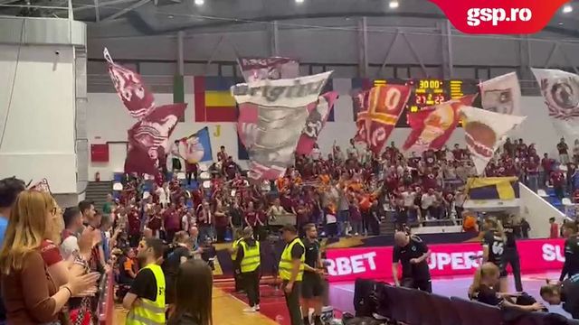 Rapid - Krim Ljubljana » Bucuria de la final ale jucătorilor de la Rapid, după victoria cu Krim
