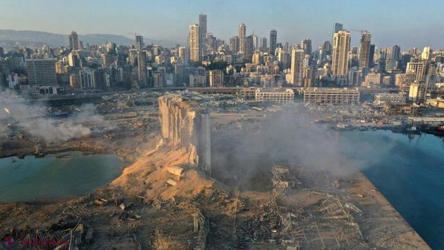 Momentul exploziei din Beirut a fost surprins de camerele de supraveghere dintr-un spital