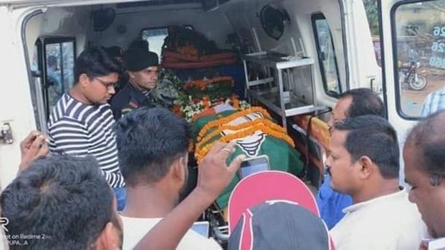BJD under fire over party flag on coffin of Odisha jawan killed in Pulwama