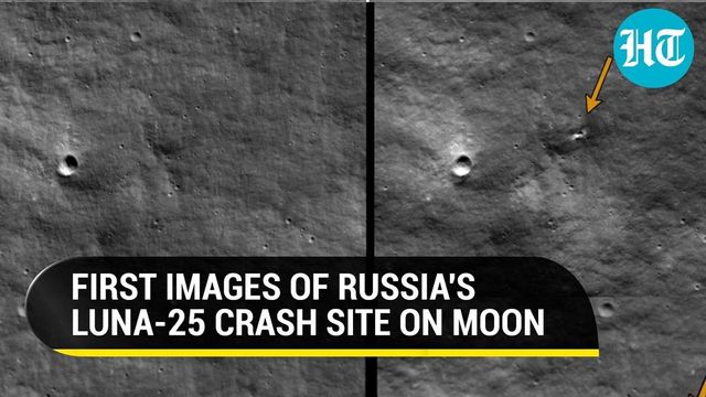 Crashed Russian mission LUNA-25 left crater on moon, NASA images show