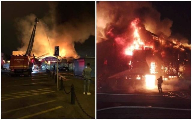 Incendiu puternic în Oradea. Piața Cetate a ars ca o torță