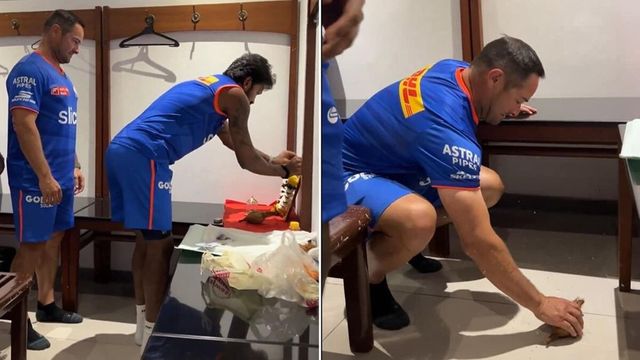 Hardik Pandya makes 1st move as MI captain, sets up mandir in dressing room