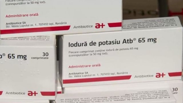 România a donat Moldovei peste un milion de pastile de iodură de potasiu