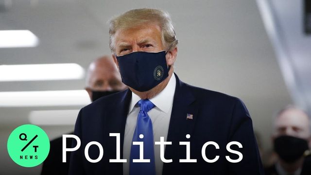 Donald Trump a purtat mască în public pentru prima oară de la începutul pandemiei