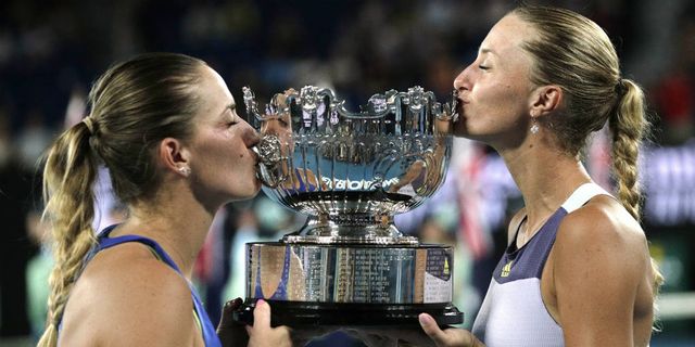 Timea Babos, Kristina Mladenovic win second Australian Open doubles title