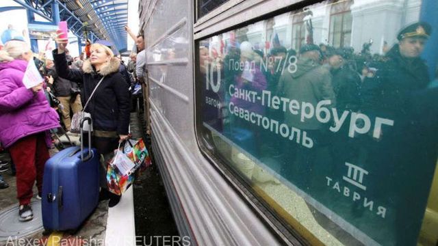 Ucraina a deschis o procedură penală după ce primul tren rus de pasageri a ajuns în Crimeea