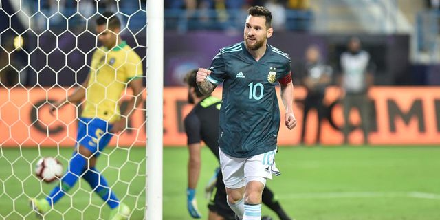 Lionel Messi marks international comeback from three-month ban with winning goal for Argentina against Brazil in friendly
