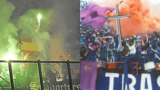 Batalla campal en Sevilla entre ultras del Betis y la Fiorentina