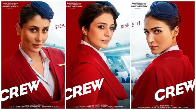 Crew New Posters: Up In The Air With Kareena, Tabu, Kriti