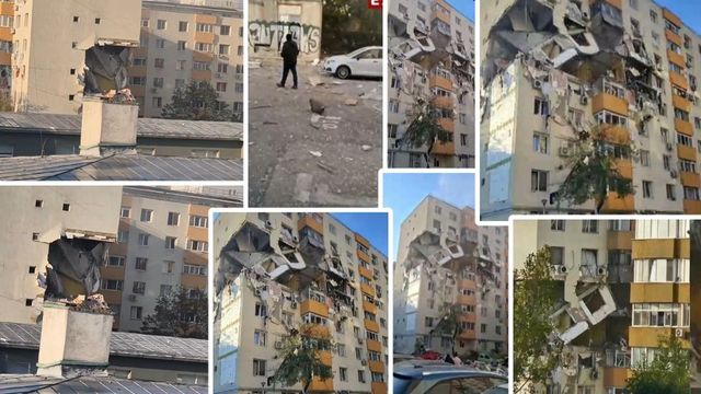 Explozie puternică într-un bloc de locuințe din capitală, a fost activat planul roșu de intervenție