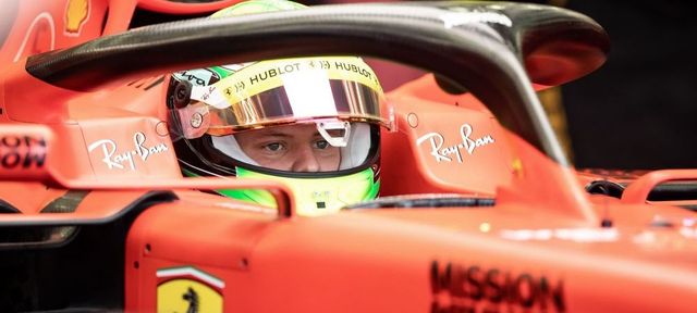 Mick Schumacher la volanul unui Ferrari
