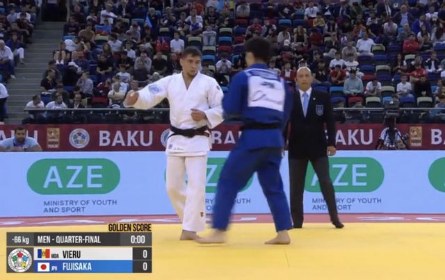 Judocanul Denis Vieru a cucerit medalia de bronz la Grand Slam-ul de la Baku
