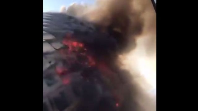 Un nou incendiu în Beirut. O clădire, cuprinsă de flăcări uriașe