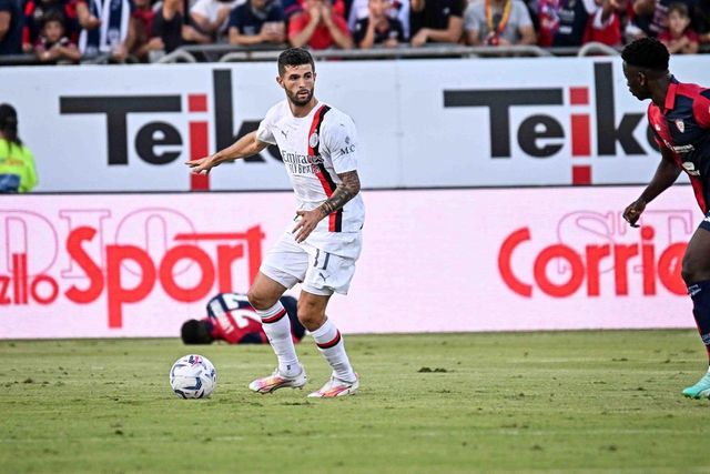 Cagliari-Milan 1-3, tris rossonero con il primo gol di Okafor