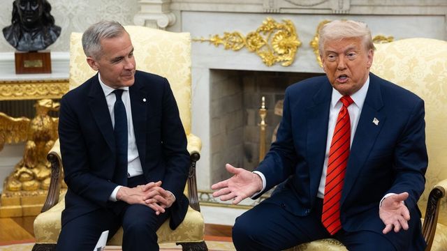 Trump recibe al nuevo primer ministro canadiense Mark Carney en la Casa Blanca