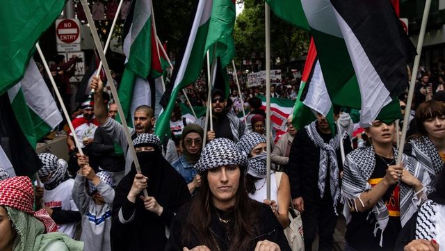 Palesztinpárti tüntetők zárták le New Yorkban a World Trade Center bejáratát