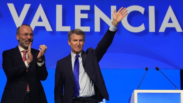Feijóo clausura el congreso del PPE y augura el cambio para España