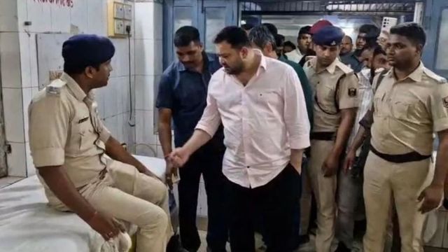 Tejashwi Yadav Escapes Truck Crash In Bihar Convoy Accident, 3 Guards Injured
