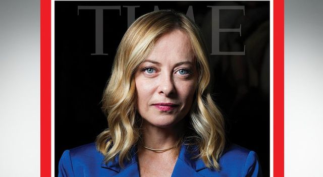 Giorgia Meloni sulla copertina del Time