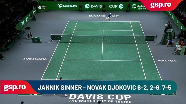 Jannik Sinner și-a luat revanșa în fața lui Novak Djokovic și menține șansele Italiei în semifinalele Cupei Davis