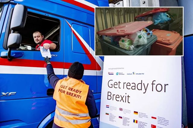 Șoferilor de tir britanici li se confiscă pachetele cu mâncare la granița UE