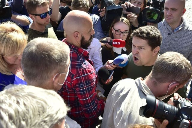 Babiš mladší konfrontoval otce na mítinku ANO v Ústí