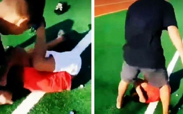 „Nu mai pot să respir”. Copil de 12 ani, bătut crunt de doi băieți de 13 ani, pe un teren de fotbal din Teleorman