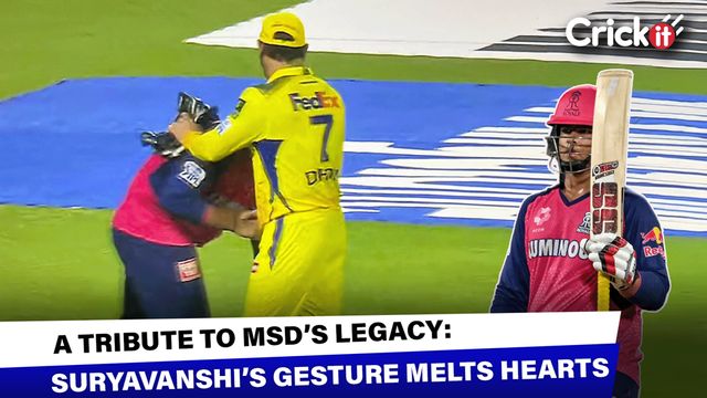 Suryavanshi's Ultimate Mark Of Respect For Dhoni After 'Battle Of Eras'