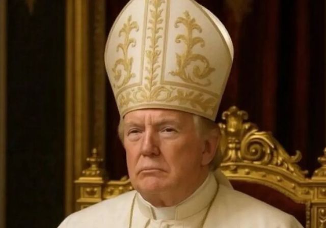 Trump publica una foto vestido de papa tras bromear con convertirse en el sucesor de Francisco