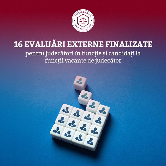 16 candidați la funcții de judecători au trecut prin evaluare externă