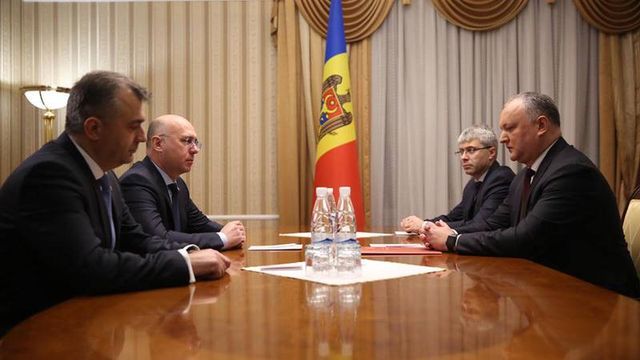 Întrevederea lui Igor Dodon cu Pavel Filip și candidatul la funcția de Ministru al Finanțelor, Ion Chicu