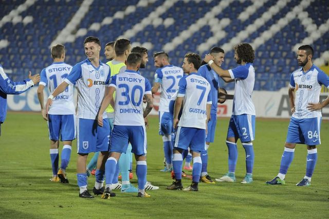 Universitatea Craiova a câștigat cu 2-0 în fața lui Gaz Metan Mediaș în ultimul meci jucat în 2018