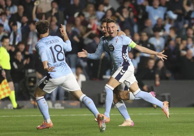 El Celta rinde homenaje a la leyenda Iago Aspas con triunfo europeo