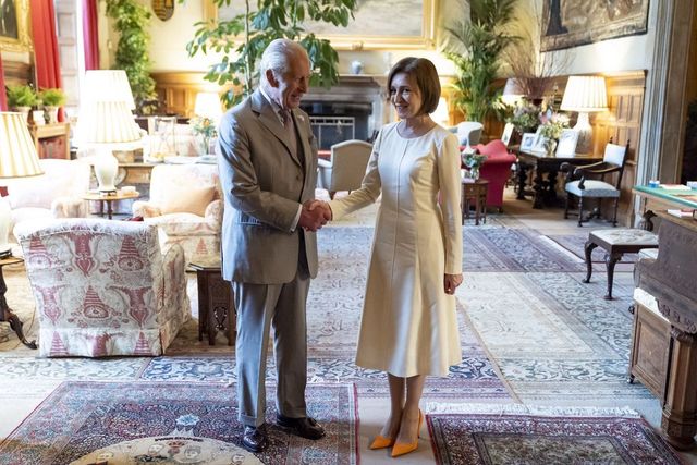 Maia Sandu, primită de Regele Charles al III-lea