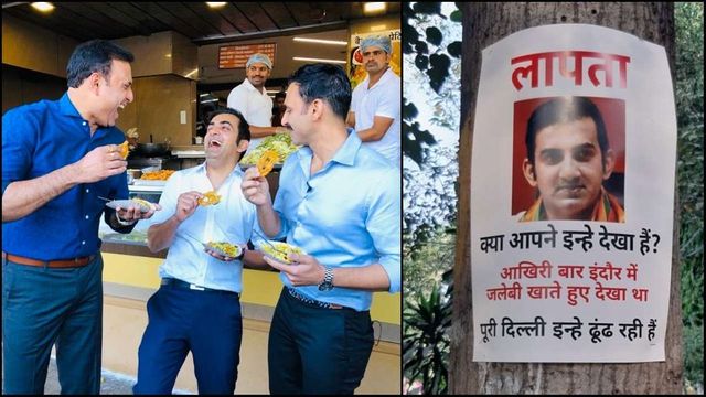 Amid pollution meet row, Gautam Gambhir ‘missing’ posters spotted in Delhi
