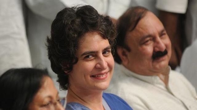 Priyanka Gandhi asks Congress workers to ignore exit polls, remain alert outside counting centres