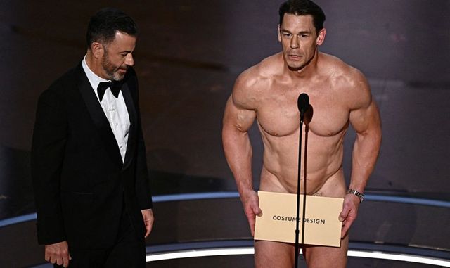 John Cena a apărut complet dezbrăcat pe scena de la Premiile Oscar 2024. Și-a acoperit zona intimă cu un plic