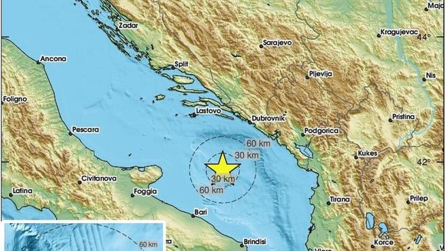 Terremoto al largo della Puglia di 4.7, avvertito a Bari, Brindisi, Foggia e in tutto il Gargano