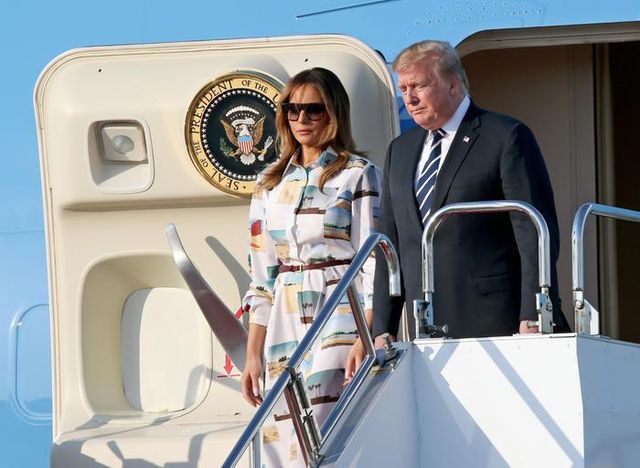 Giappone, Donald Trump arrivato a Tokyo per una visita di Stato