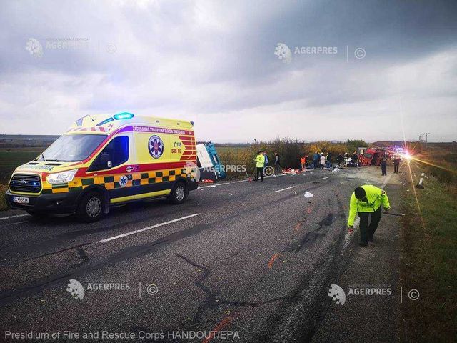 Cel puțin 13 morți și zeci de răniți în urma unui accident rutier produs în Slovacia