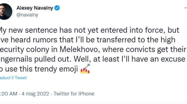 Navalny, mi mandano in colonia massima sicurezza Melekhovo