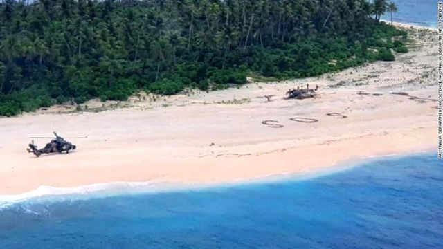 Cum au fost salvați 3 marinari dispăruți pe o insulă pustie