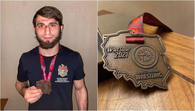 Luptătorul Maxim Saculțan a cucerit bronzul la Campionatul European de lupte de la Varșovia