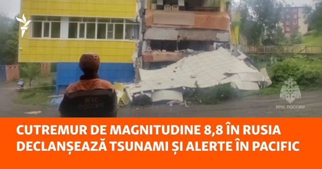 Cutremur devastator în Pacific declanșează erupția vulcanului Kliucevskoi și alerte de tsunami în Kamceatka și Japonia