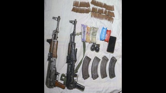 Two Hybrid Terrorists Apprehended In Shopian; Weapons And Cash Recovered