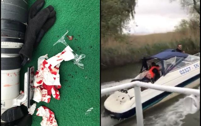 Atac sângeros în Delta Dunării. Un ornitolog a fost tăiat pe față cu un pahar