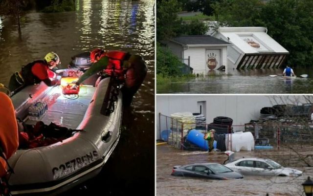 Patru persoane dispărute și pagube inimaginabile după inundațiile din provincia Noua Scoție, Canada