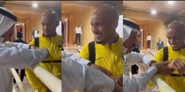 Arabia Saudita, Fabinho riceve in dono un Rolex da un tifoso per aver giocato bene: il video fa il giro del web