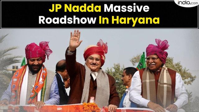 BJP gears up for 2024 elections, JP Nadda Massive Roadshow In Haryana