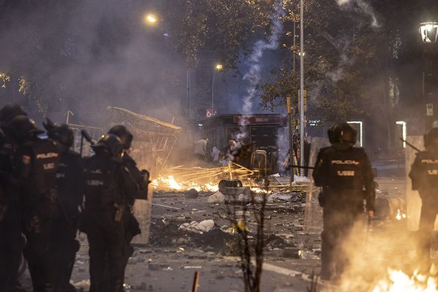 К протестам в Каталонии присоединился Мадрид